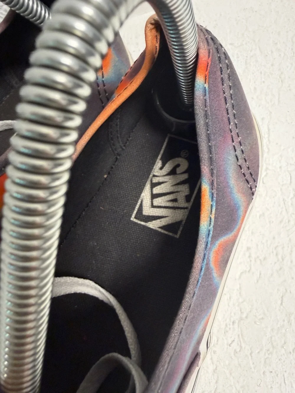 Vans Tie-Dye Low Top Sneakers in Orange, Blue and Purple Unisex M 8 W 9.5 - Picture 7 of 8